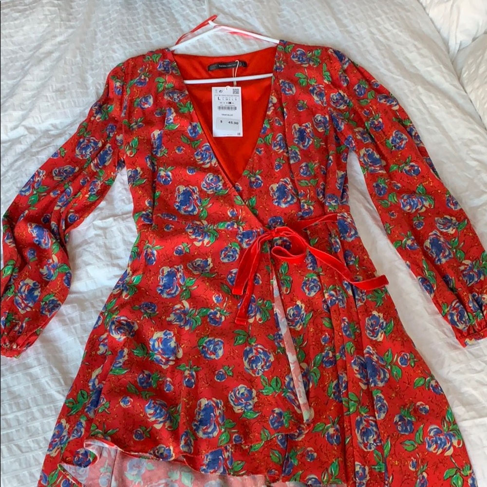 NWT ZARA Trafaluc wrap dress